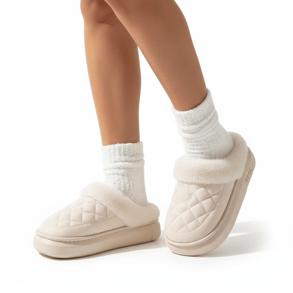 Chaussons Mules Fourrés pour Femme