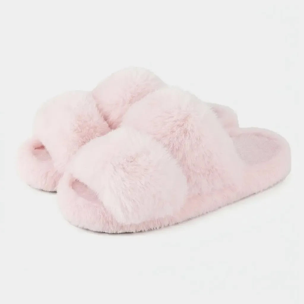 Chaussons Mules en Fourrure pour Femme