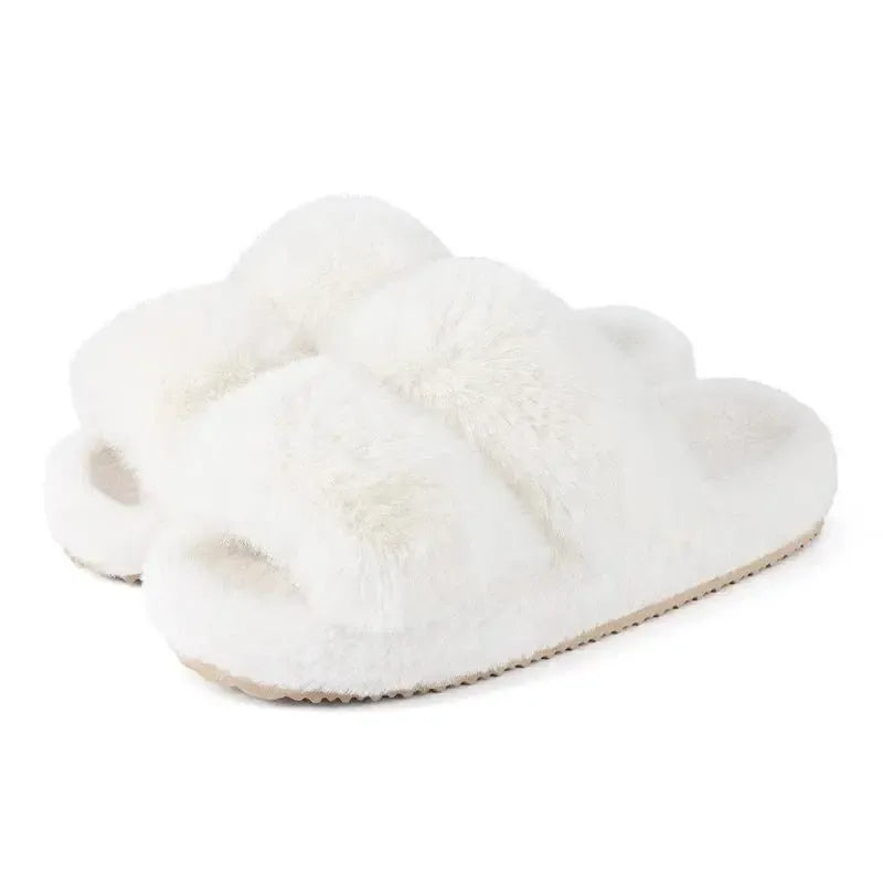 Chaussons Mules en Fourrure pour Femme