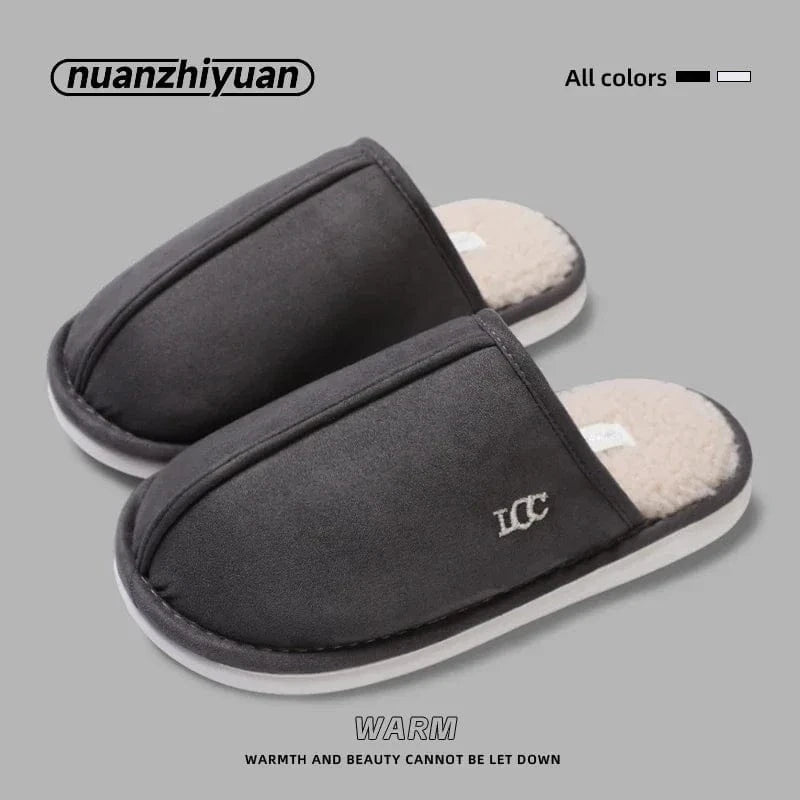 Chaussons Mules pour Homme effet Mouton Retourné