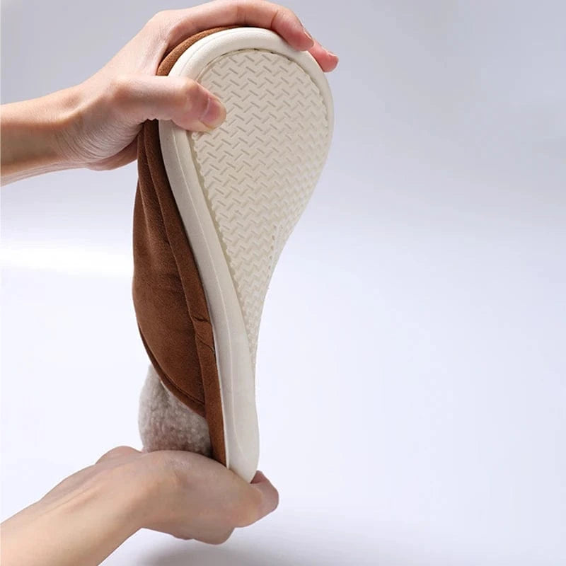 Chaussons Mules pour Homme effet Mouton Retourné