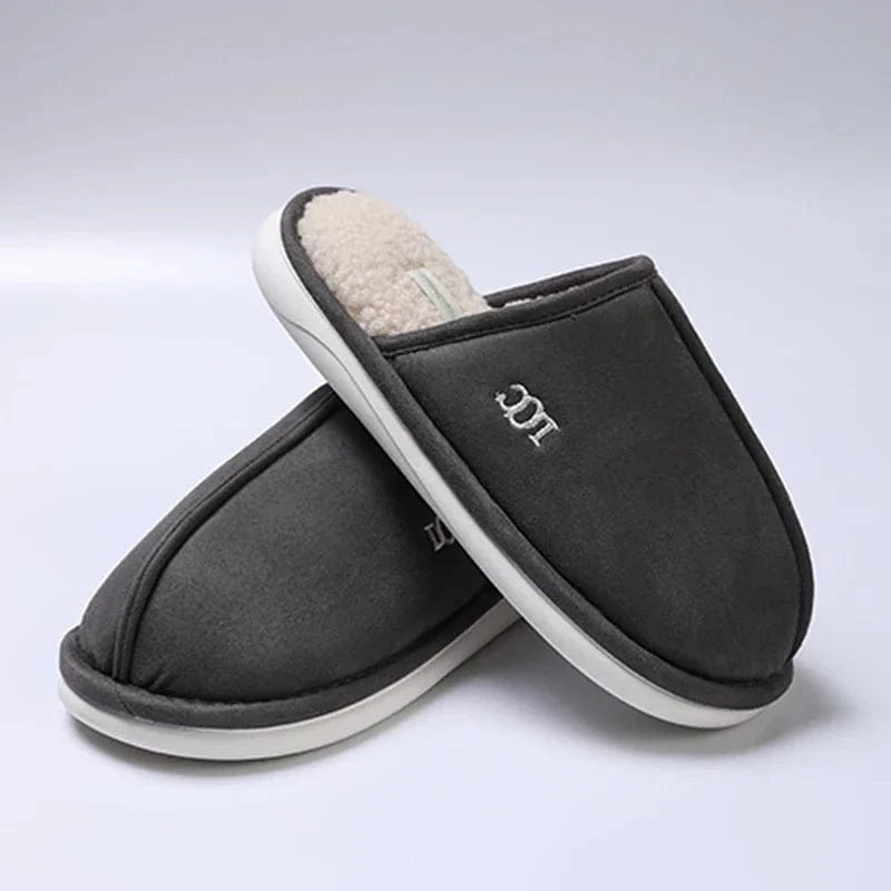 Chaussons Mules pour Homme effet Mouton Retourné