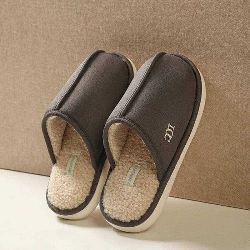 Chaussons Mules pour Homme effet Mouton Retourné