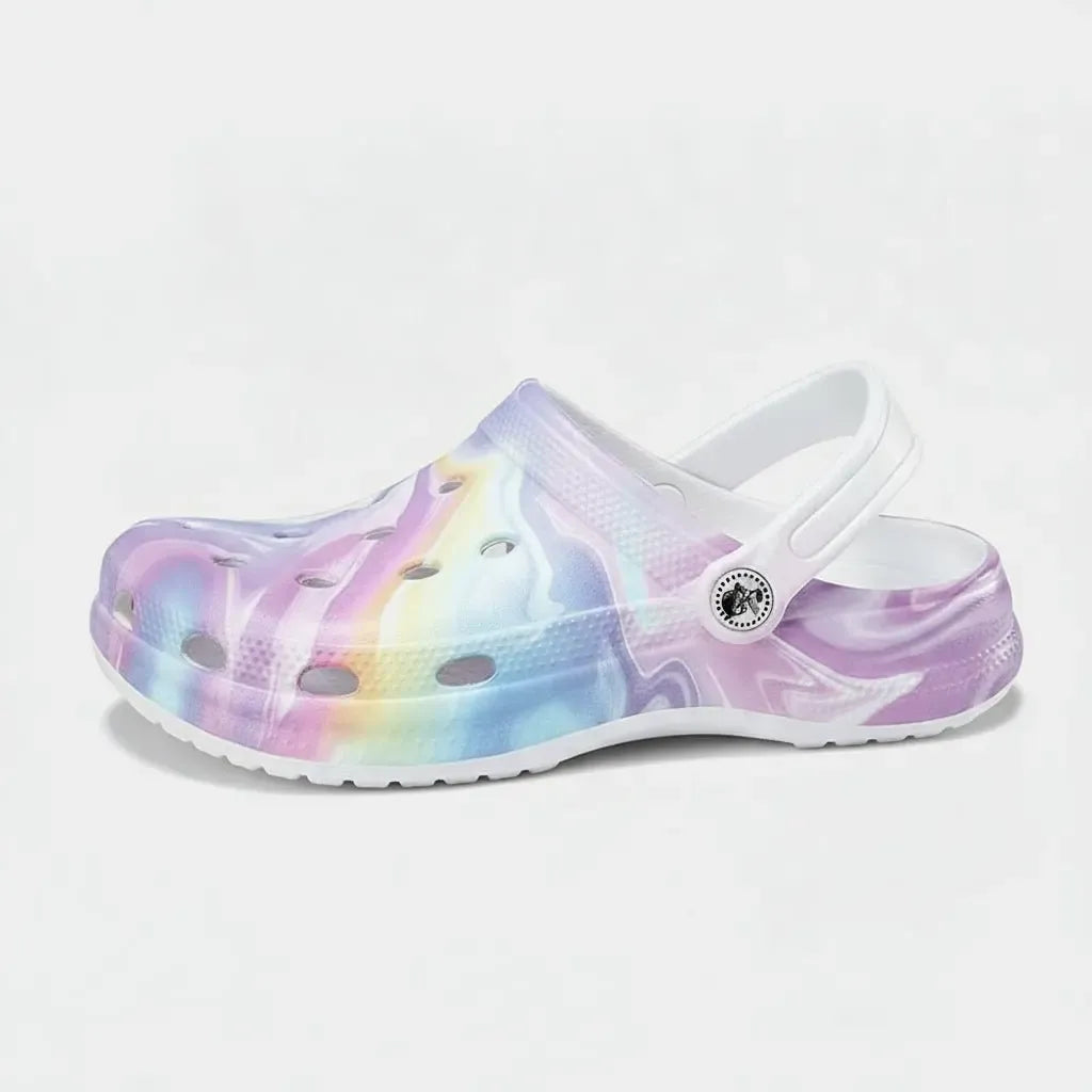 Chaussons Originaux Forme Sabot pour Femme Arc en ciel / 35-36