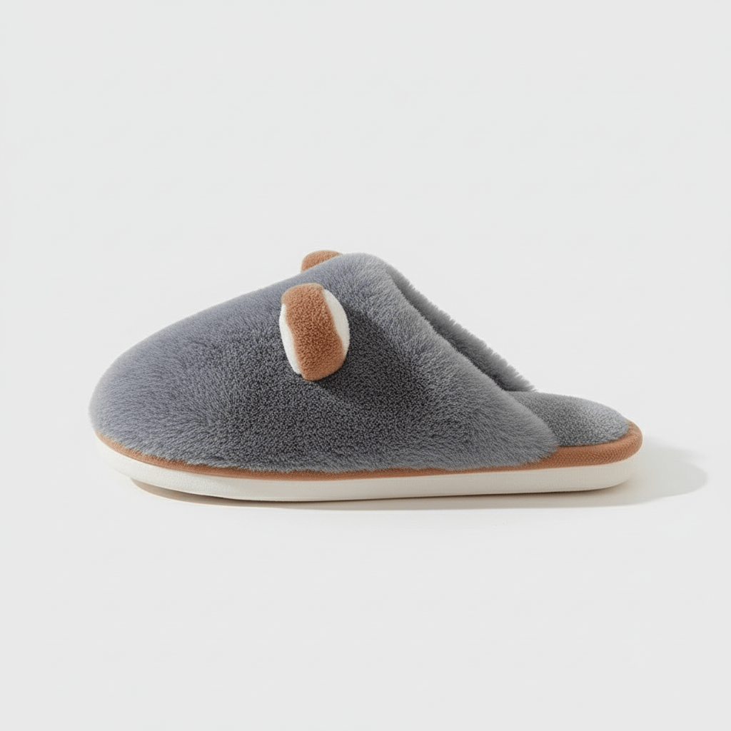 Chaussons Ours pour Femme Gris bleu / 35-36