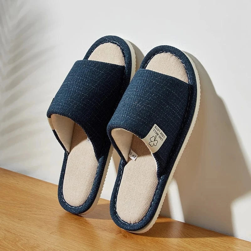 Chaussons Ouverts d'Été pour Homme Bleu marine / 40-41