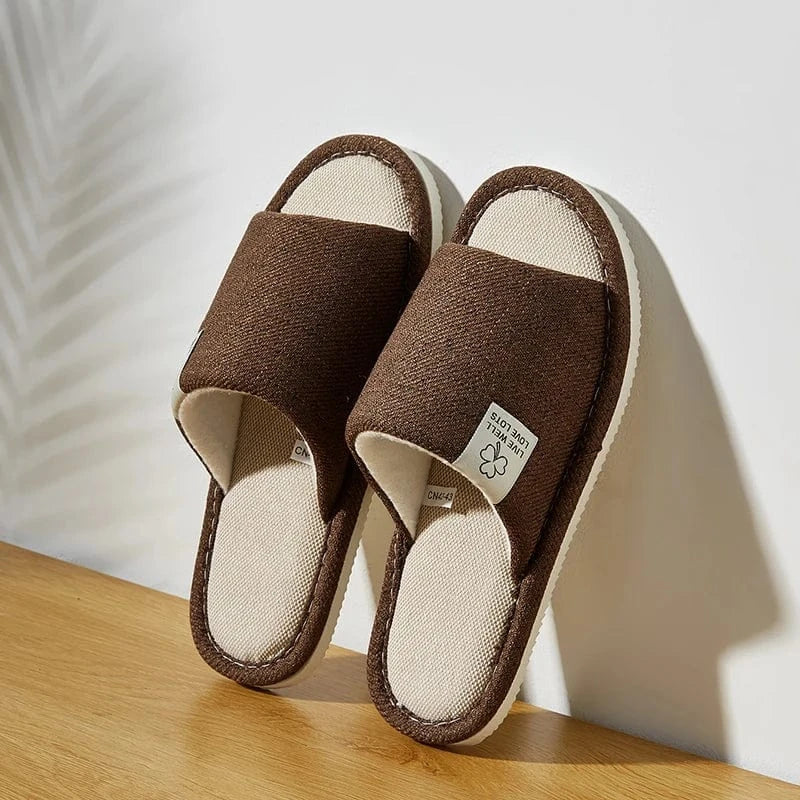 Chaussons Ouverts d'Été pour Homme Marron / 40-41