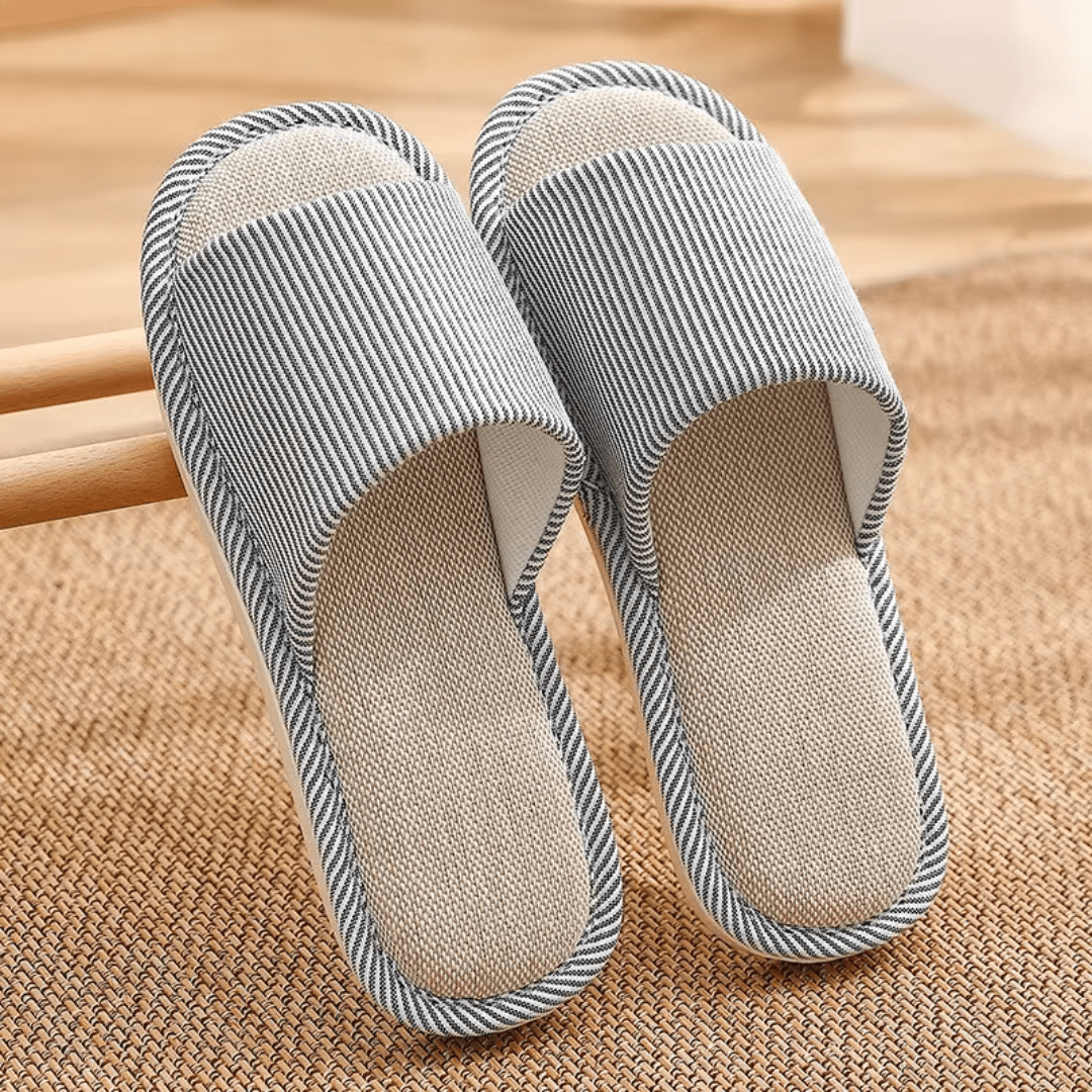 Chaussons Ouverts pour Femme Bleu marine / 35-36