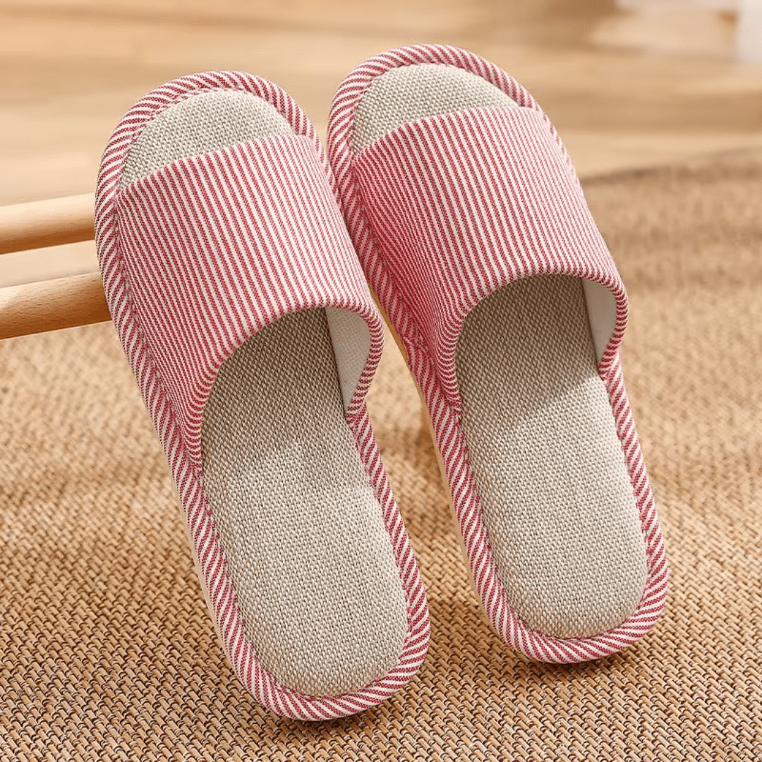 Chaussons Ouverts pour Femme Rouge / 35-36
