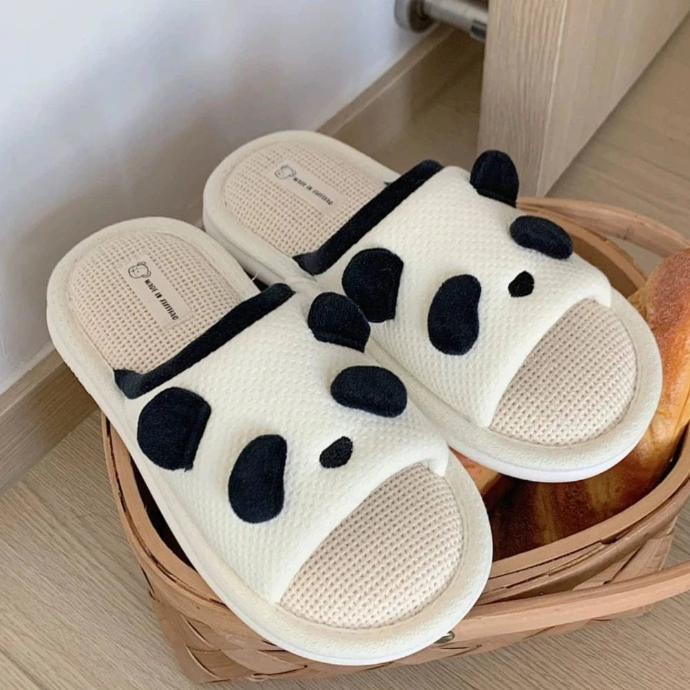 Chaussons Panda pour Femme Blanc / 35-36