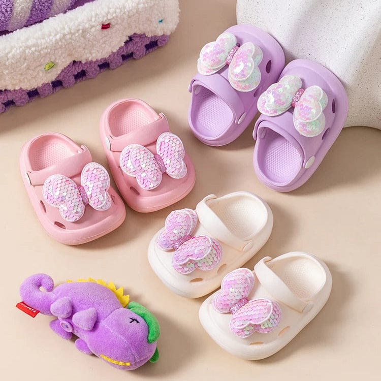 Chaussons Sabots à Papillon pour Enfants