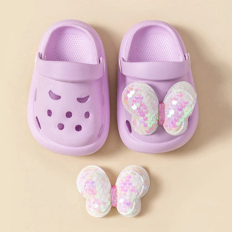 Chaussons Sabots à Papillon pour Enfants