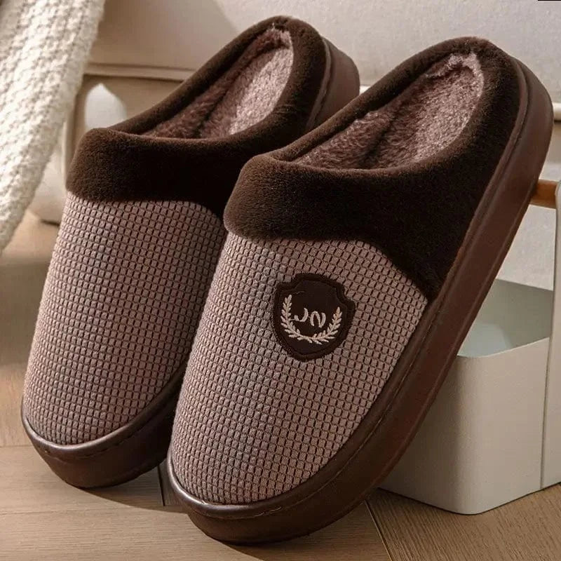 Chaussons Polaire pour Homme Marron foncé / 40-41