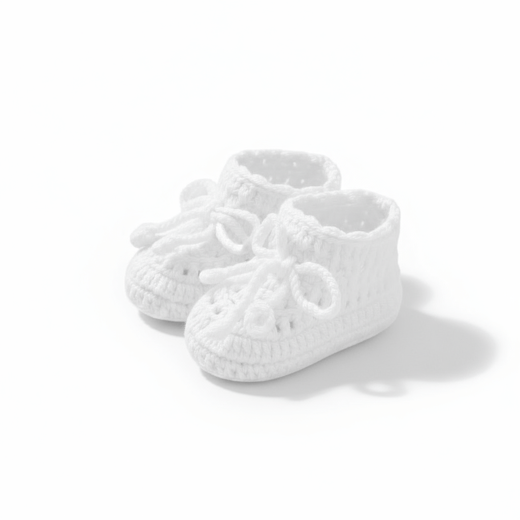 Chaussons pour Nouveau Né Blanc / Prématuré