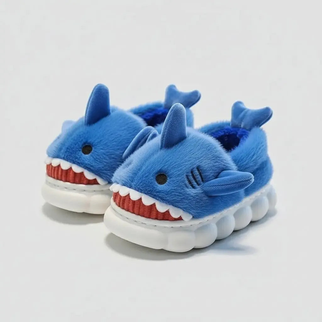 Chaussons Requin pour Enfant Bleu / 22-23