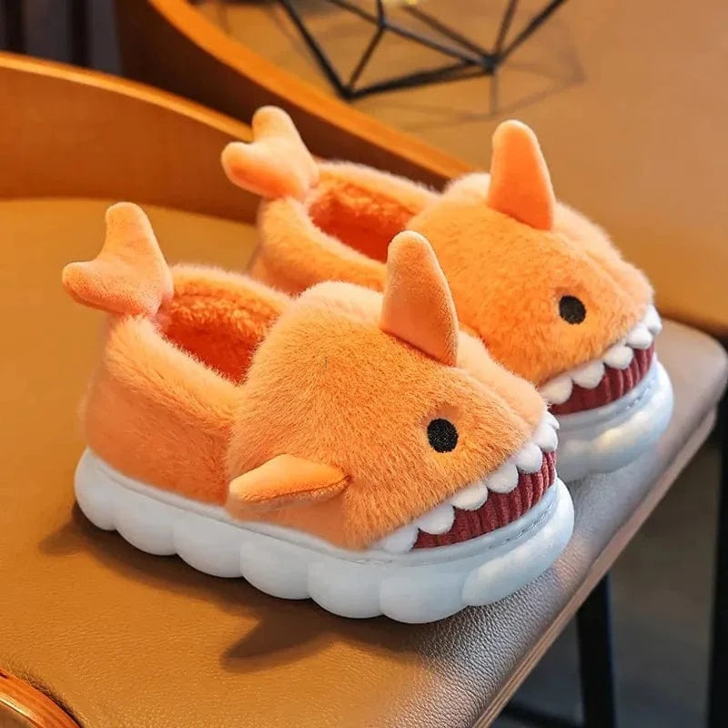 Chaussons Requin pour Enfant Orange / 22-23