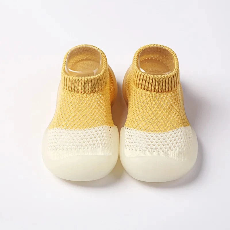 Chaussons Respirants pour Bébé Jaune moutarde / 3-6 mois