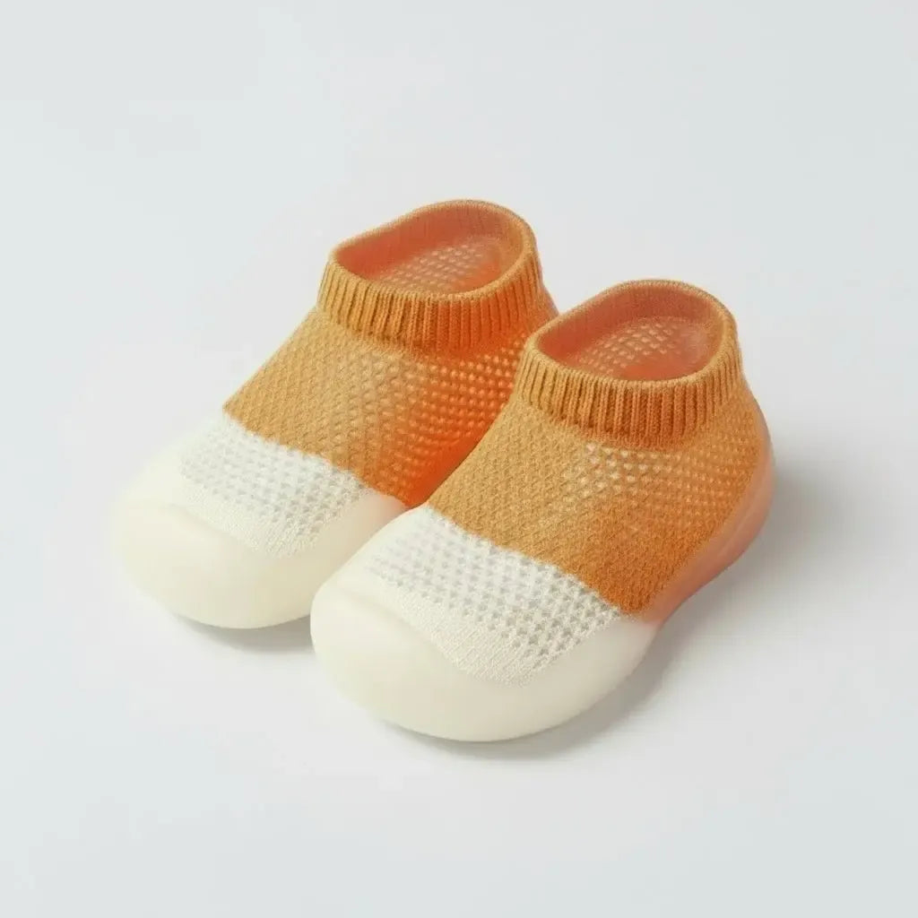Chaussons Respirants pour Bébé Orange / 3-6 mois