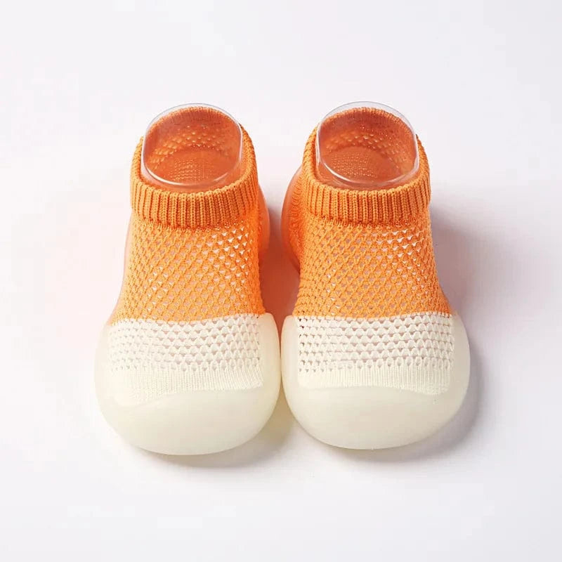 Chaussons Respirants pour Bébé Orange / 3-6 mois