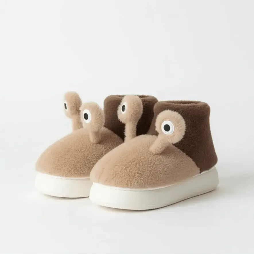 Chaussons Rigolos Escargot pour Femme