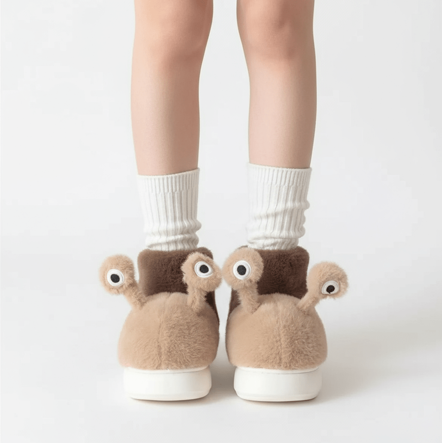 Chaussons Rigolos Escargot pour Femme