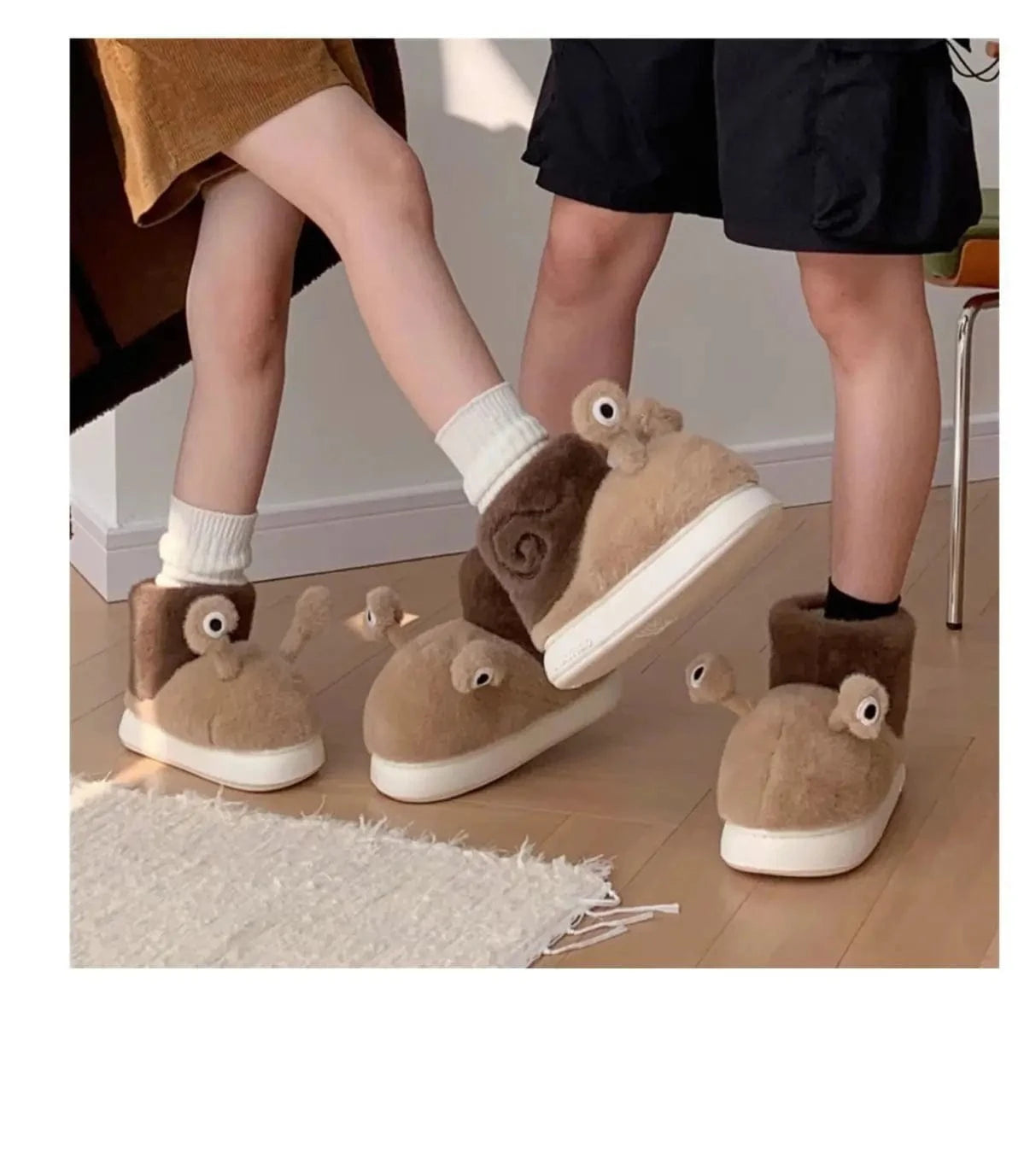Chaussons Rigolos Escargot pour Femme