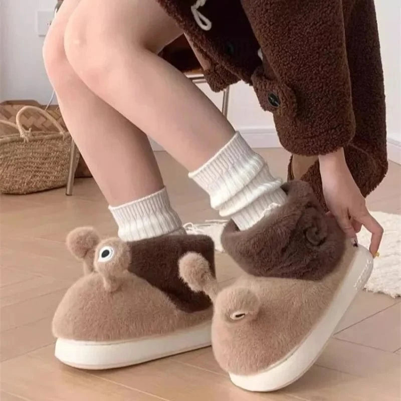 Chaussons Rigolos Escargot pour Femme