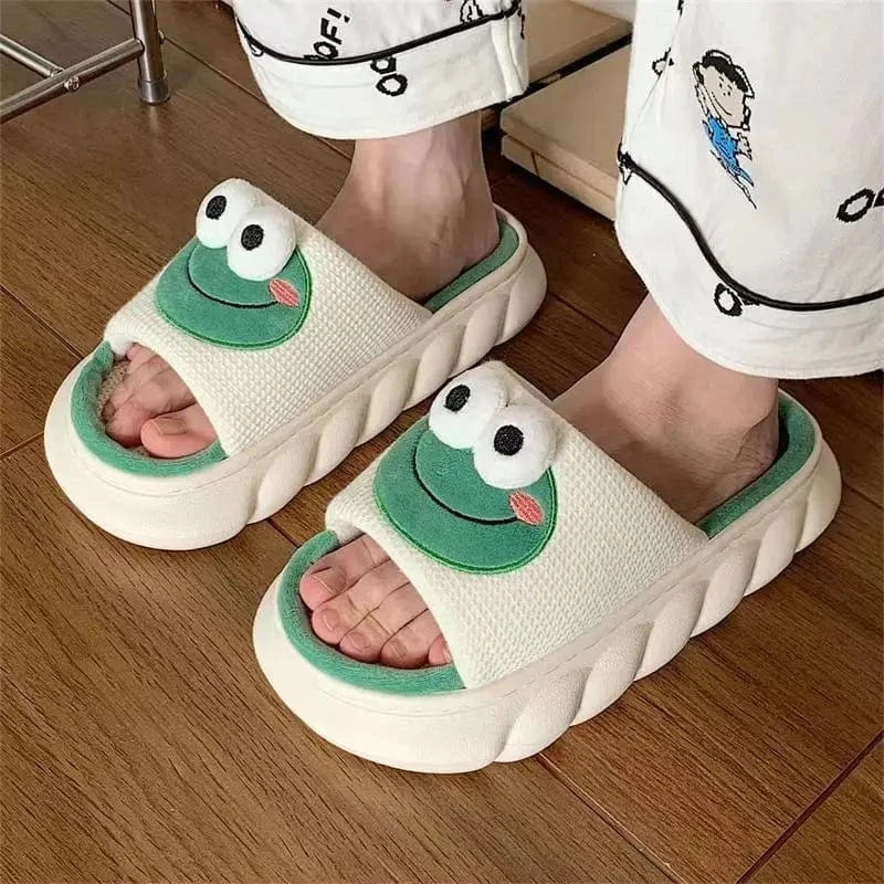 Chaussons Rigolos Grenouille pour Femme