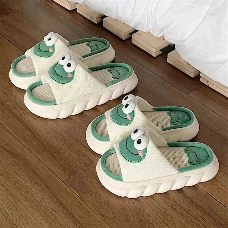 Chaussons Rigolos Grenouille pour Femme