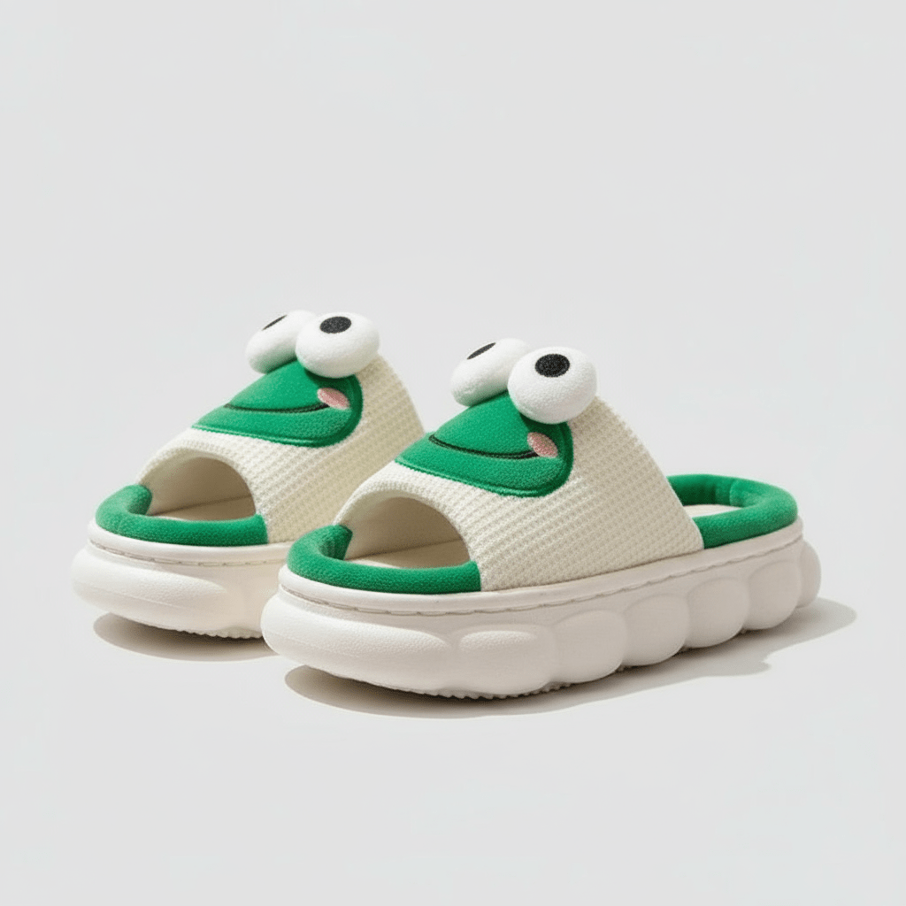 Chaussons Rigolos Grenouille pour Femme