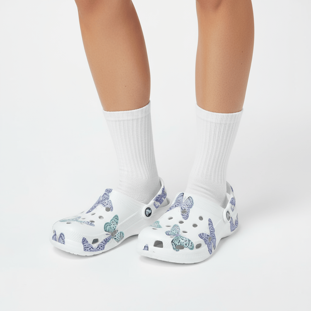 Chaussons Sabots Papillon pour Femme