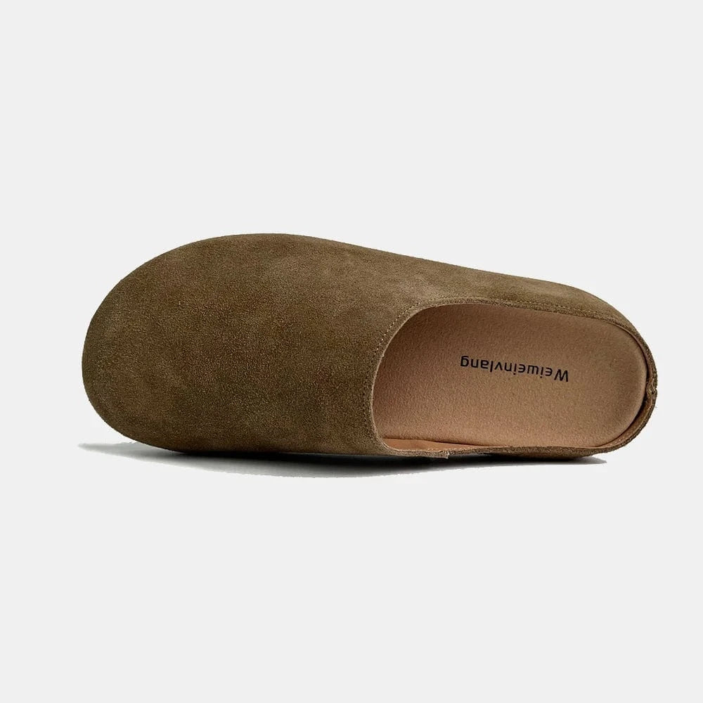Chaussons Sabots en Cuir pour Femme