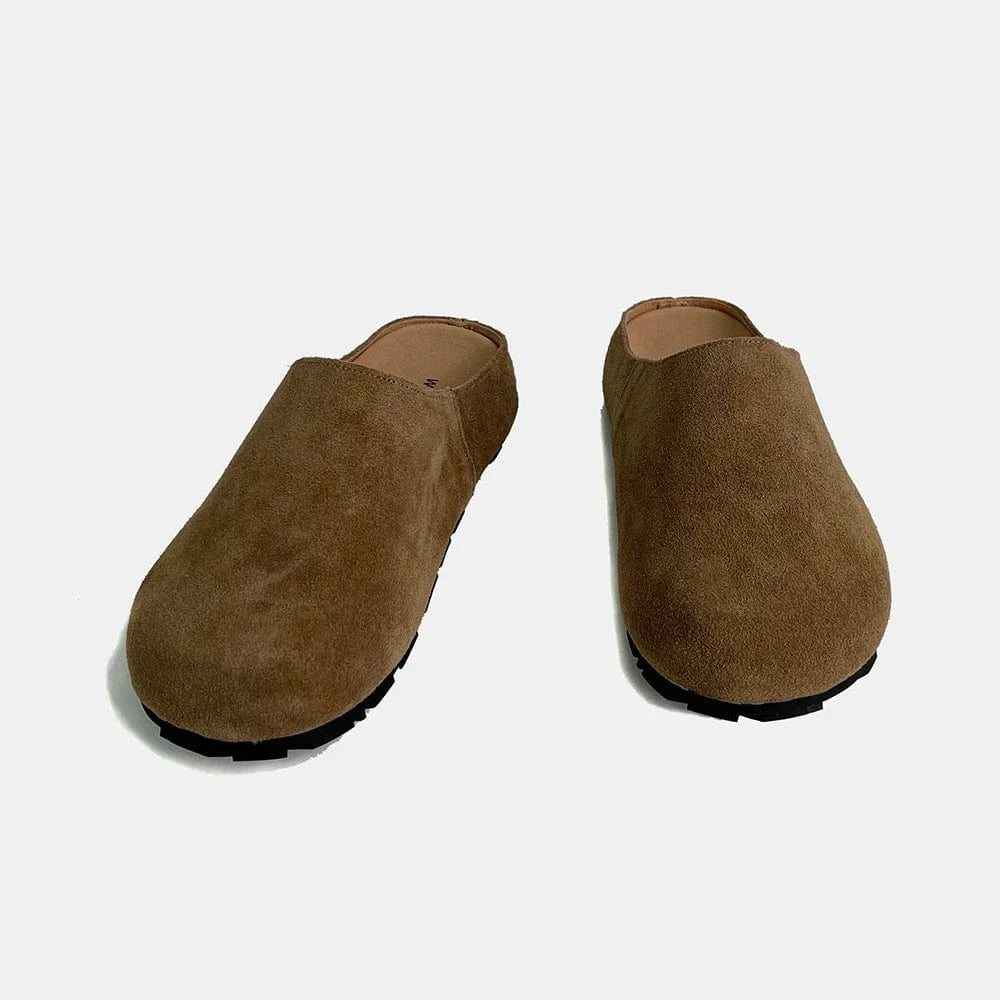Chaussons Sabots en Cuir pour Femme