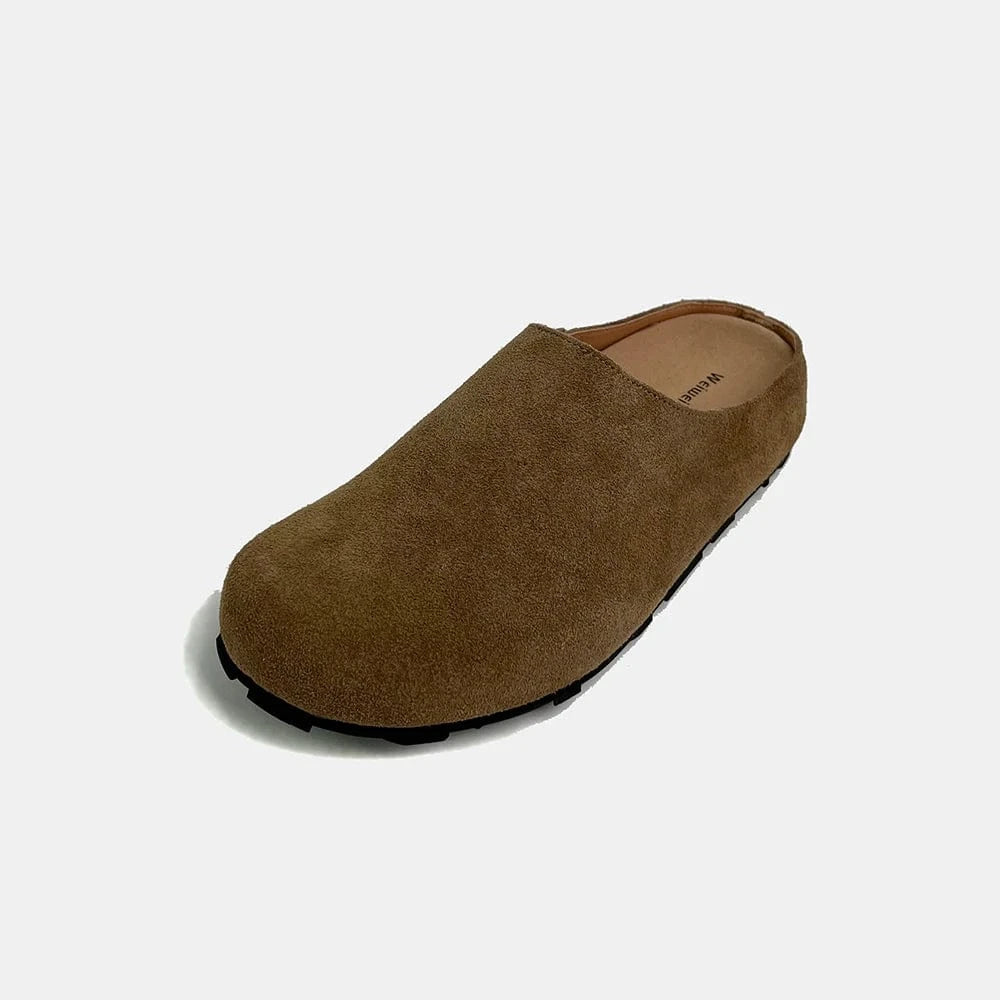 Chaussons Sabots en Cuir pour Femme