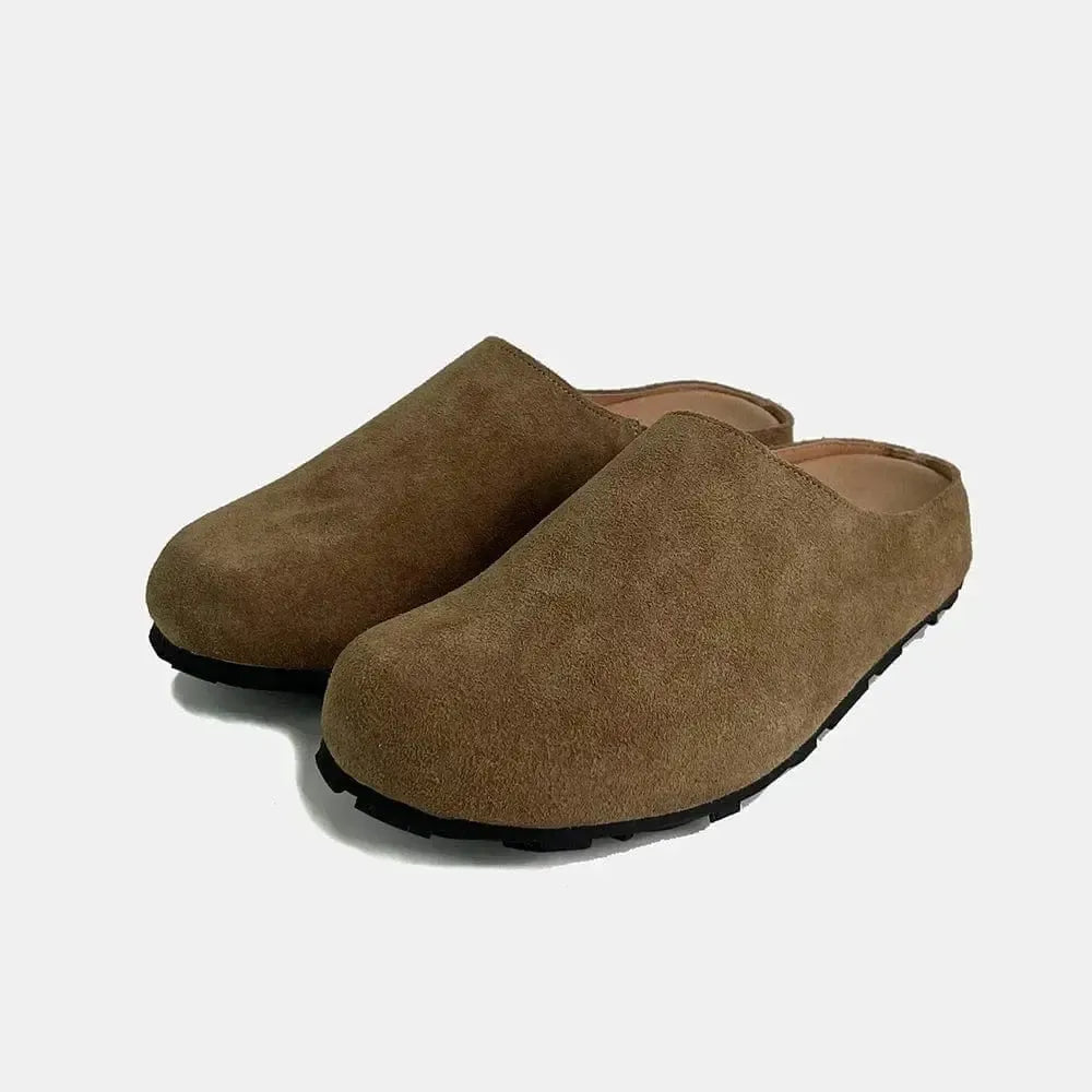 Chaussons Sabots en Cuir pour Femme