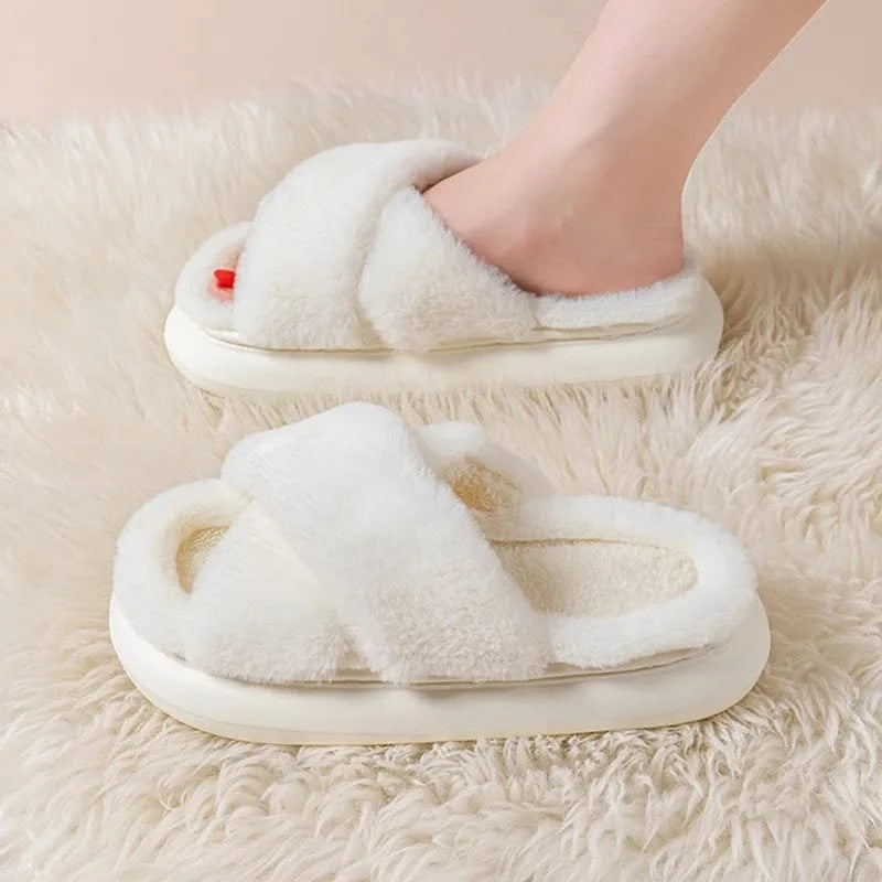 Chaussons Sandales en Fourrure