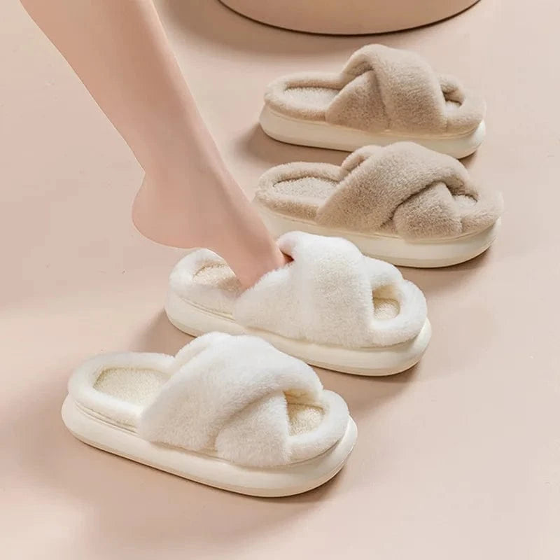 Chaussons Sandales en Fourrure