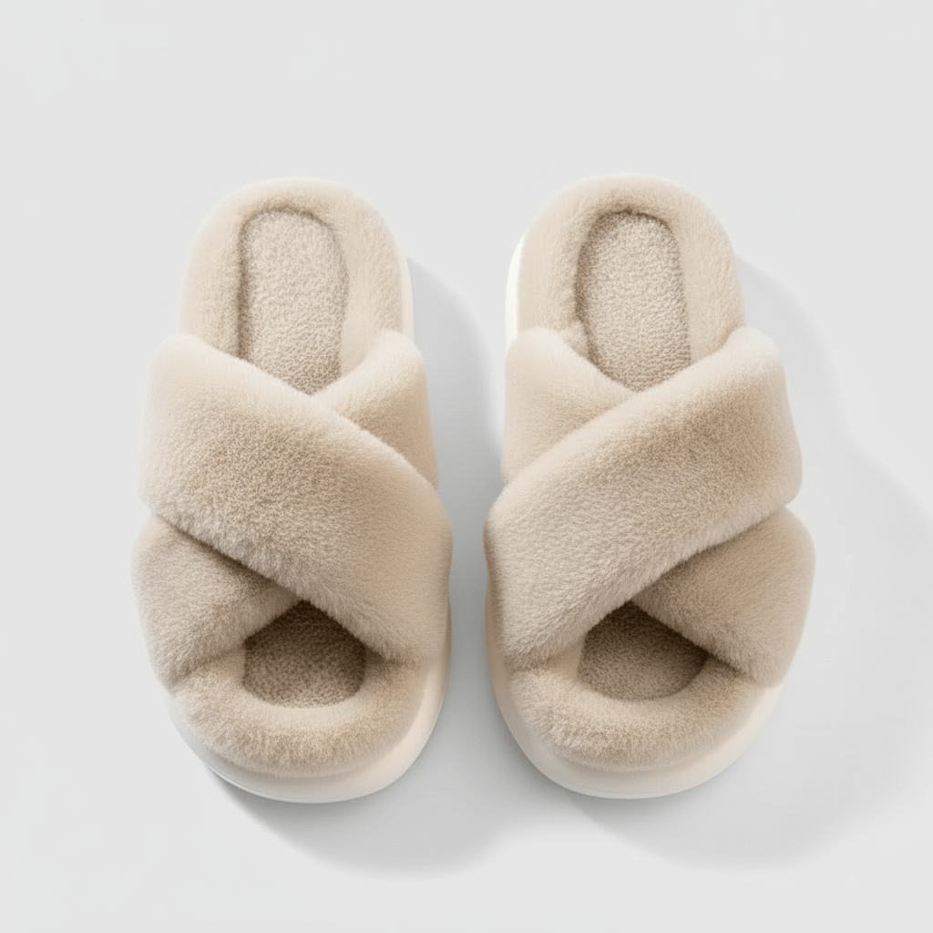 Chaussons Sandales en Fourrure