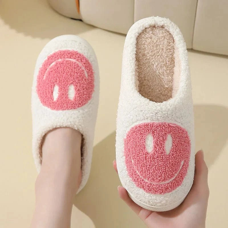 Chaussons Smiley pour Femme Rose / 35-36