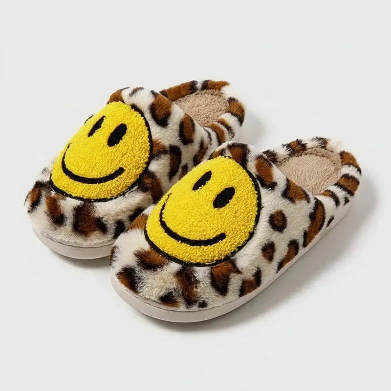 Chaussons Smiley Léopard