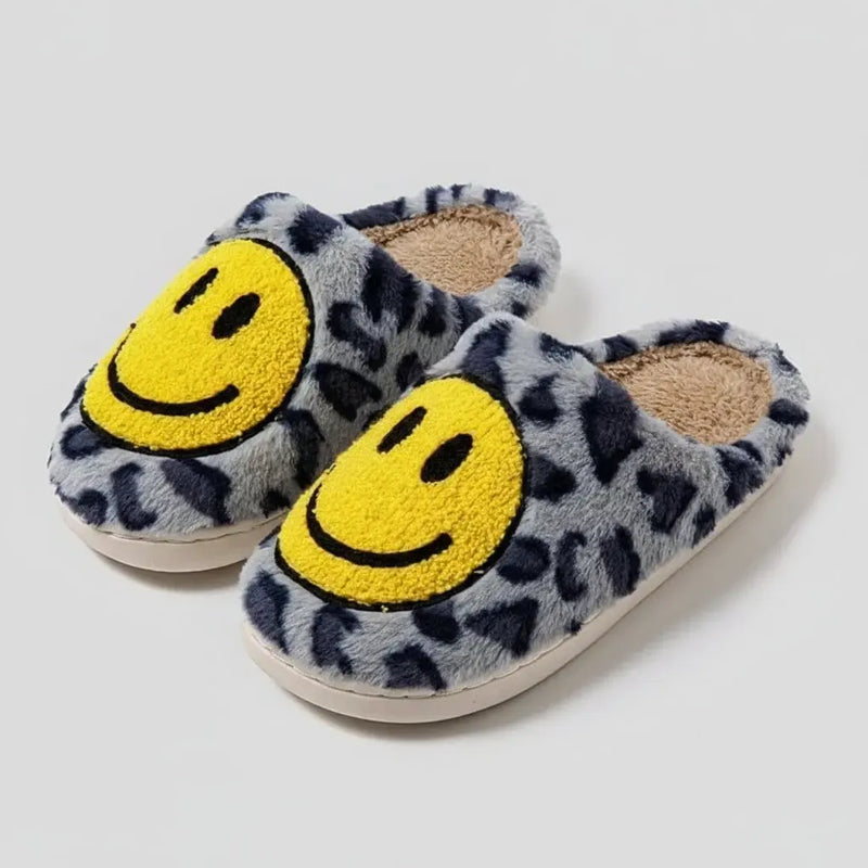 Chaussons Smiley Léopard