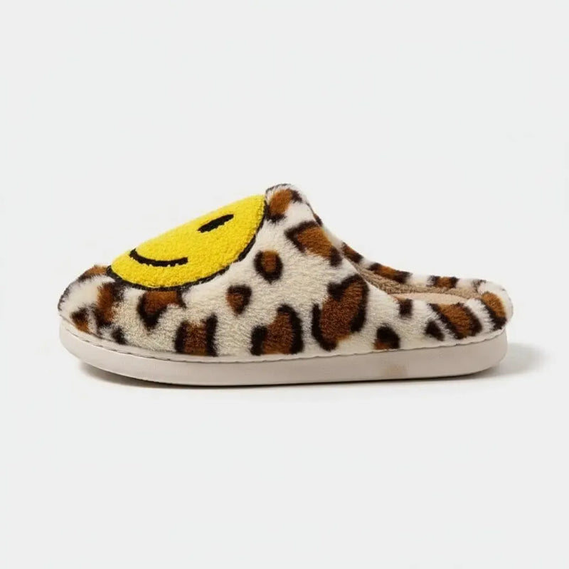 Chaussons Smiley Léopard