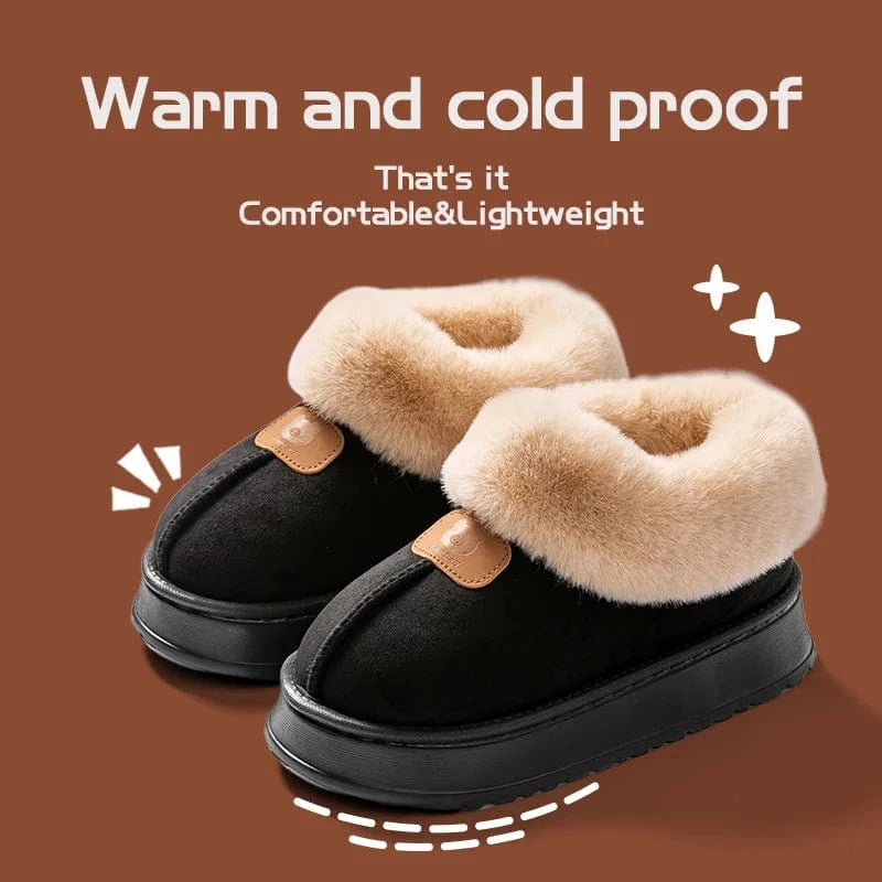 Chaussons Très Chauds Bottines pour Femme Noir / 37-38