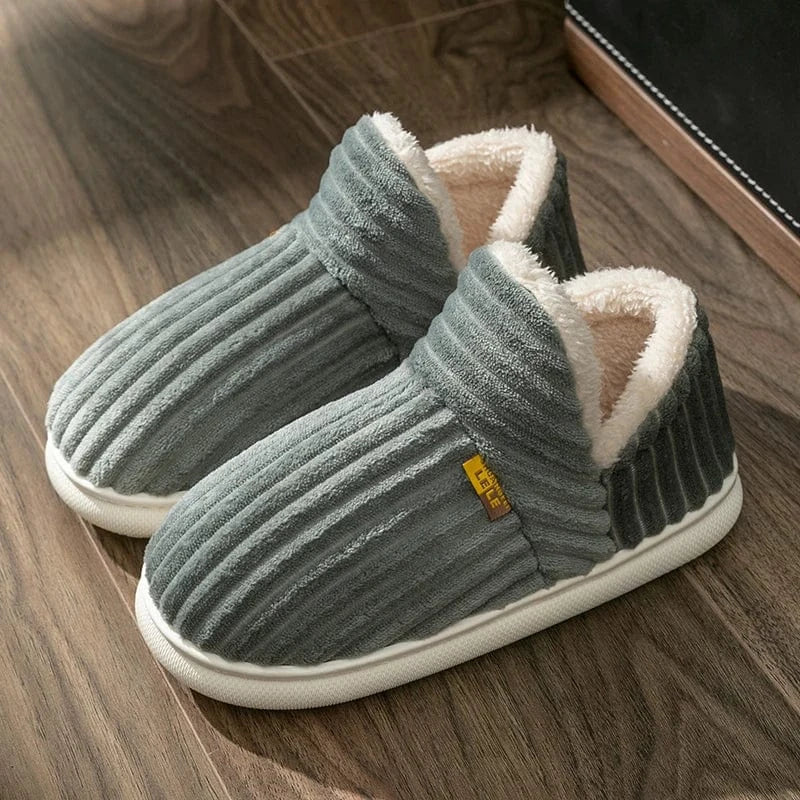 Chaussons Très Chauds pour Femme Gris / 35-36