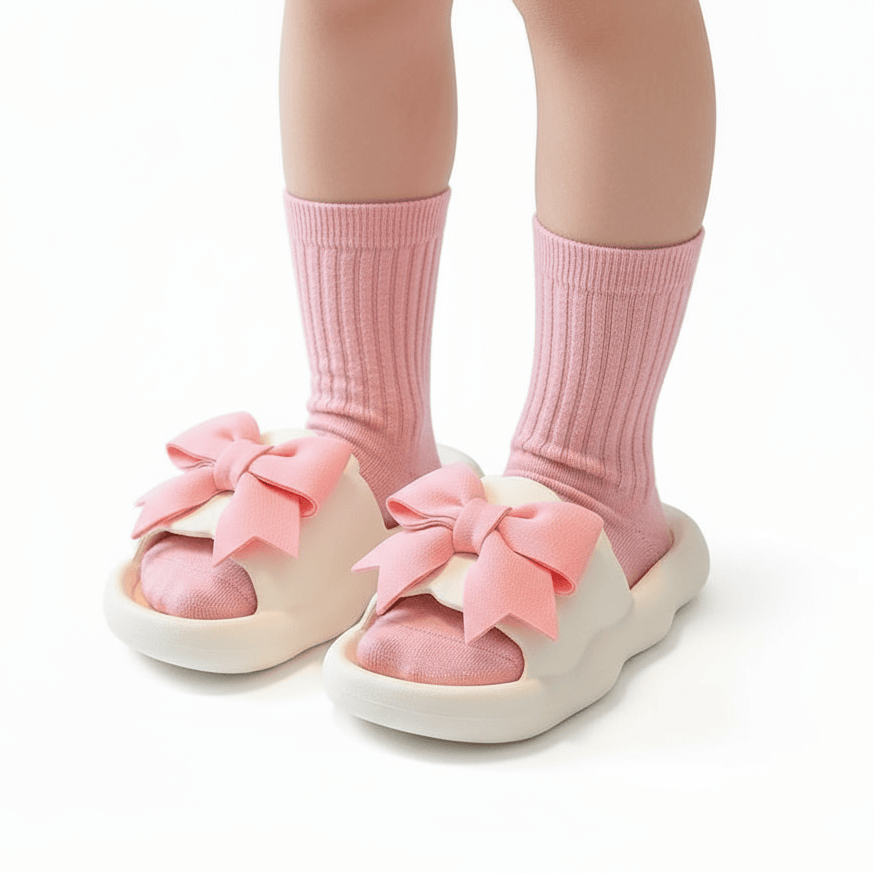 Claquettes pour Enfant Fille à Noeud