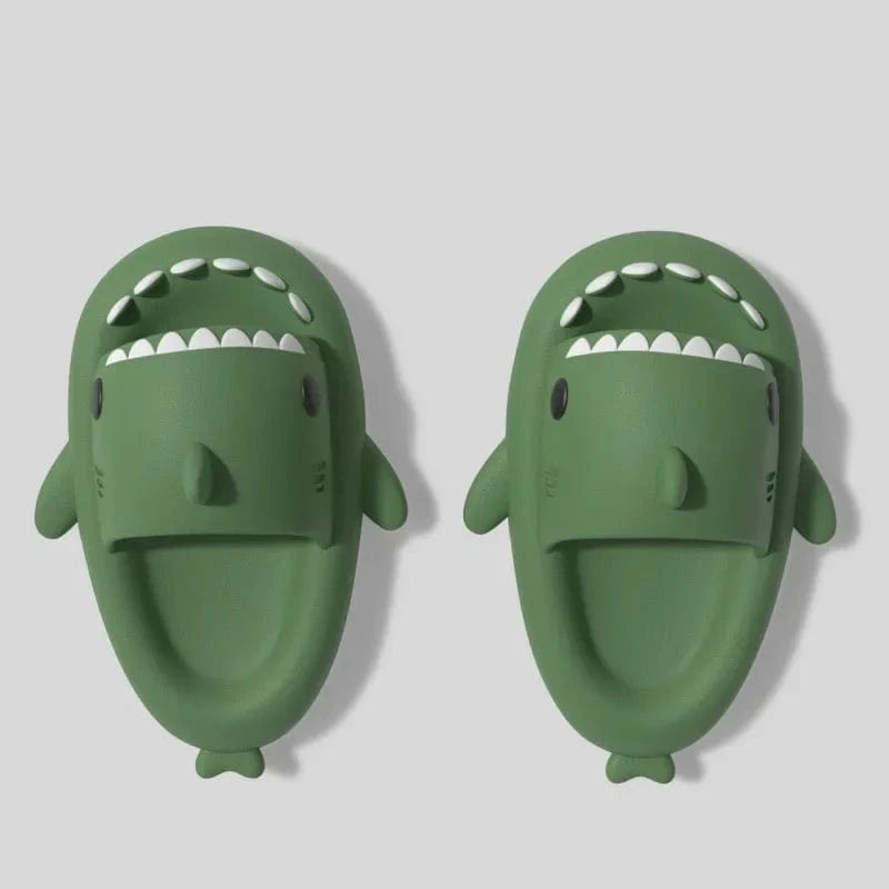 Claquette Requin pour Enfants Vert / 22-23