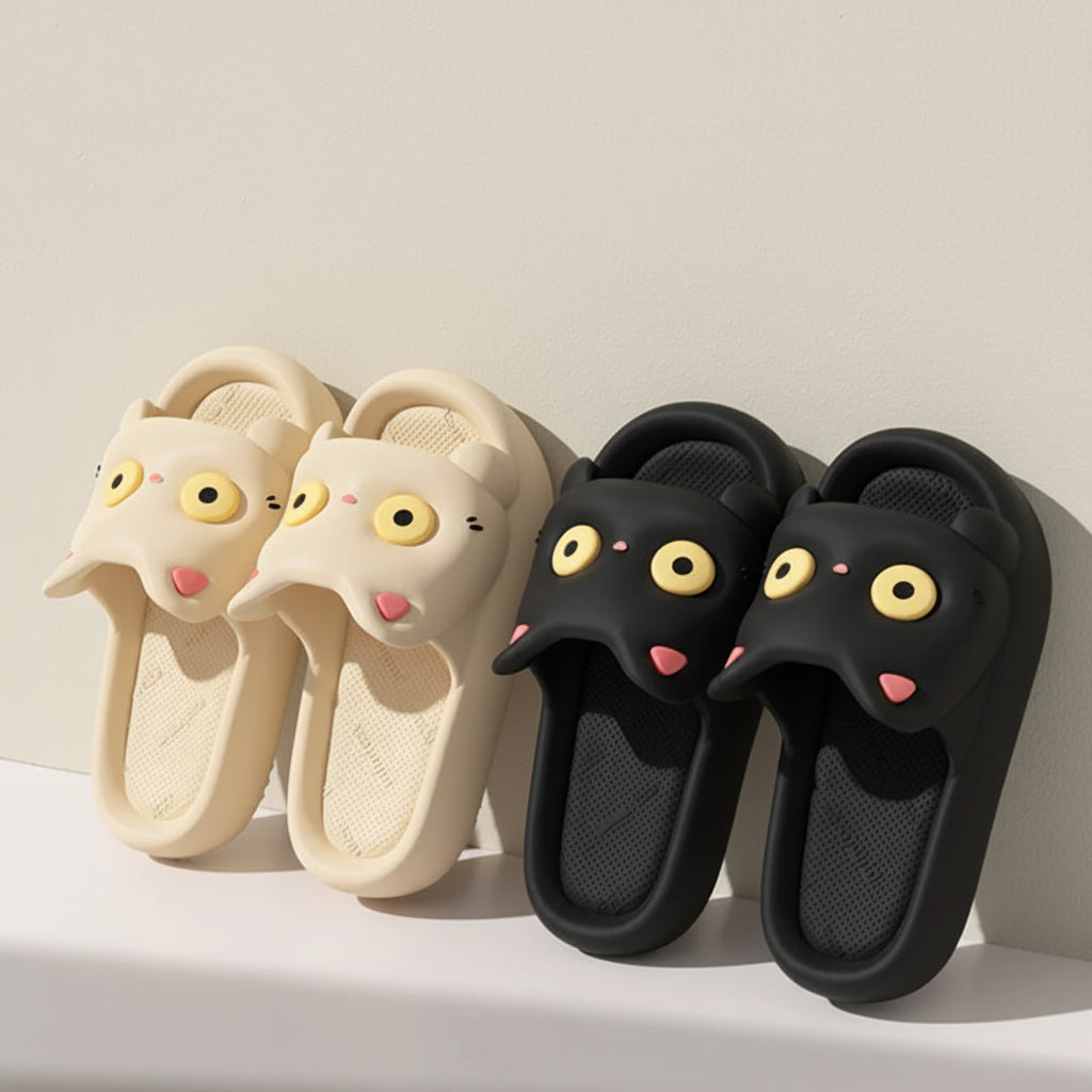 Claquettes Chat Femme Été Bochausson vue d ensemble