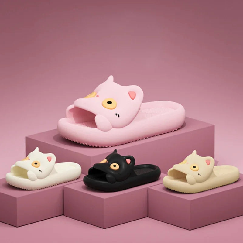 Claquettes Chat Femme Été Bochausson vue de cote