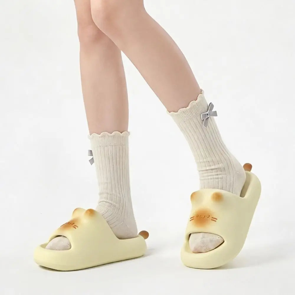 Claquettes Chat Femme Piscine Bochausson vue de dessus