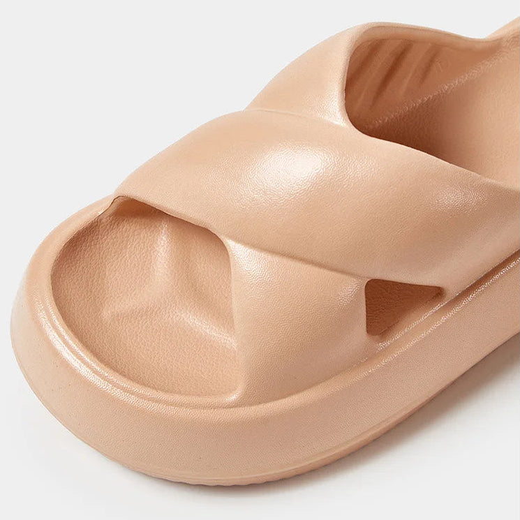 Claquettes Compensées Femme Bochausson vue portee